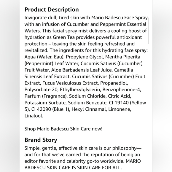 New Mario Badescu Facial Spray Aloe Cucumber And Green Tea 6 fl oz - Picture 8 of 8